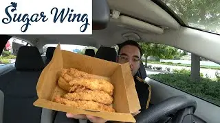 Eating Sugar Wing Chicken Strips
