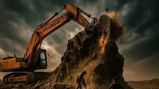 WATCH THE ACTION UNFOLD: Excavator Takes on a Massive Hill&rdquo; #excavators #sand #drilling #miningapp 