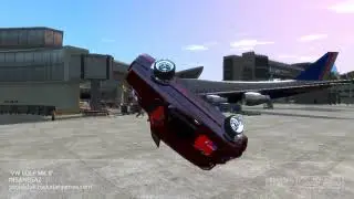 GTA 4 IV PC VW GOLF MK2 GTI MOD CRASH TESTING (HD 1080p)