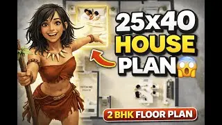 25&times;40 East Facing House Plan | 3BHK with Porch | Indian House Map 🏡