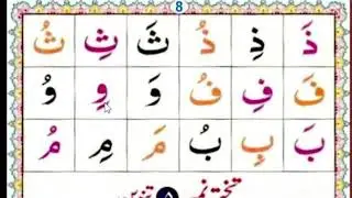 Tajweed Learning through Noorani Qaida &ndash; Takhti 4 | Part 5#qaida #education #quran #arabicletters