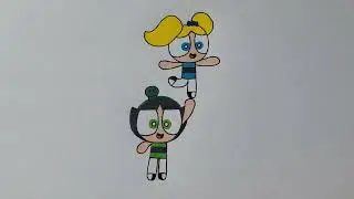 Bubbles balances on Buttercup's hand!