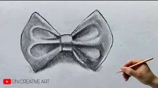 how to draw hair bow | realistic hairband hair bow drawing #easy #simple #drawing