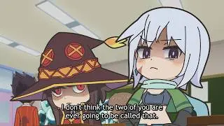 Kazuma gets choked by Megumin and Chris