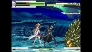 Kirito Asuna VS Lavos Spawn [Mugen] [Sword Art Online]