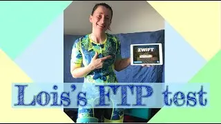 Zwift FTP test as part of our Ironman training.