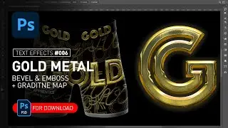 Realistic Gold Text Effect in Photoshop & Underwear Design + Free PSD File  [100 Text Effects]