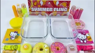 Hello Kitty Summer Fling Setup 🎀🍋 ASMR Unboxing | Satisfying Cute Makeup & Donut Aesthetic