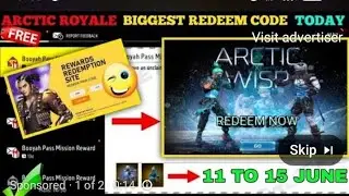FREE FIRE REDEEM CODE TODAY 12 JUNE REDEEM CODE FREE FIRE | FF REDEEM CODE TODAY 12 JUNE