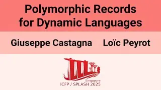 [OOPSLA'25] Polymorphic Records for Dynamic Languages