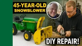 Как я отремонтировал 45-летний снегоуборщик John Deere 400 | Самостоятельная реставрация и изгото...
