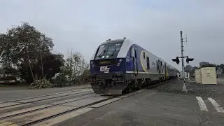 Amtrak Gold Runner #711 at Tennent Ave Pinole, CA with CDTX #2101 SC-44 and #8303 Cab Car