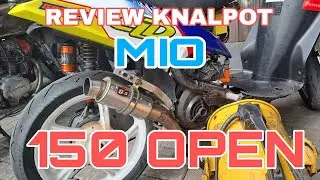 Cek Sound | Review Suara Knalpot Mio Balap 150 Open Racikan CLD Racing Team, type C3 Bulat