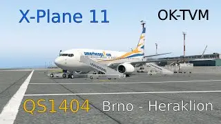 X-Plane 11 | QS1404 Brno - Heraklion (TakeOff) | Smartwings | H0uba CZ/SK