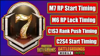 M7 RP Start Timing In BGMI & PUBG | My RP Lock Timing | C1S3 Rank Push Timing | C2S4 Start Timing