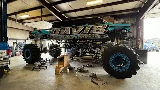 Custom 6 door stretch truck and 8 door mega mud monster truck update and daily walk around trucks