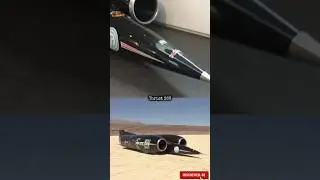 The first car to break the sound barrier, Thrust SSC #car #cars #car #topspeed #thrust #velocity