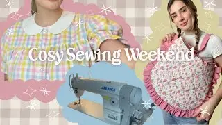 Weekend sewing with me ✨ dress patterns, bag sewing, walking, and diy oven gloves