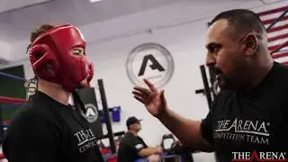 Joe Vargas Coaches a Boxing Sparring Session