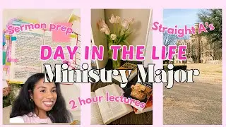 MINISTRY MAJOR DIARIES📖| COFFEE, CLASS, & CALLING /SERMON PREP, LECTURES & MORE| Alexis Danielle
