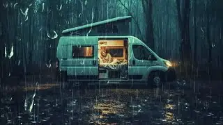 Rain Sounds for Sleeping 🌧️ Quiet Forest Rainfall in the Night | Calming Ambience for Better Sleep