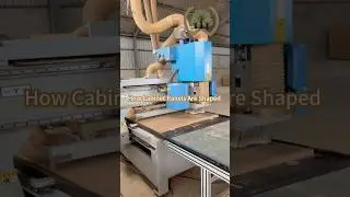 How Cabinet Panels Are Shaped #mdf #chinafactory #furnituremaking #carvingwooden #kitchencabinets