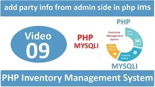 how to add party info from admin side in php IMS