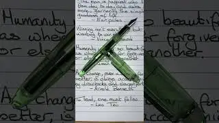 Writing Mon 10 Jul PenBBS 308 and Cult Pens Deep Dark Green #shorts