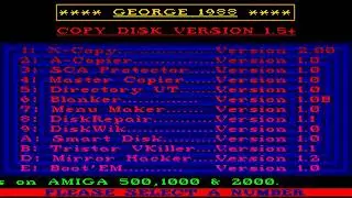 AMIGA UTILITIES COLLECTION INTRO COPY DISK v1 5+ By George COPIER