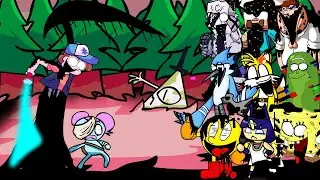 FNF - All Glitched Falls But All Pibby Characters Sings It🎤(Every Turn a Different Character Sings)