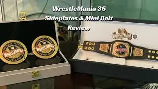 WWE WrestleMania 36 Sideplates & Mini Belt Review