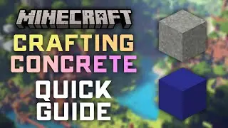 How to Craft Concrete in Minecraft - 1.21 and Newer