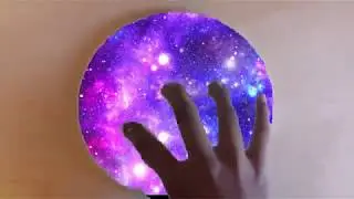 Super Satisfying Slime Poking #14 Galaxy Green Screen Effect Slime