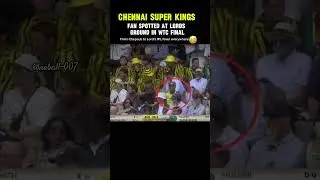 CSK Fan Spotted at WTC Final in England! 🏏💛 | Fanbase Beyond Borders&rdquo; #shortfeed