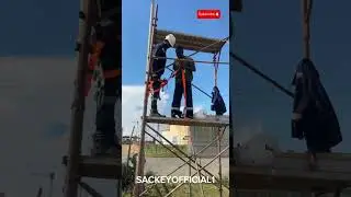 Putting on my safety harness prior to a work height related. #safety