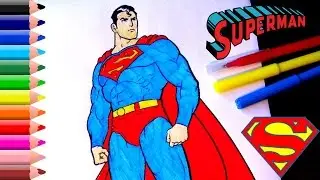 Superman Coloring Pages for kids // Superman coloring book