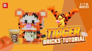 Tutorial Fun Bricks Tigger - Code W-021 | Dera Hobbies
