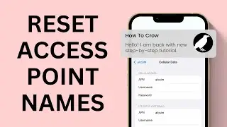 How to Reset Access Point Names | APN Settings iPhone