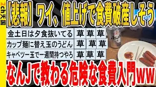 【2ch面白いスレ】【悲報】ワイ、値上げで食費破産しそう、なんJで教わる危険な食費入門？ｗｗｗｗｗｗｗｗｗｗｗ　聞き流し/2ch天国