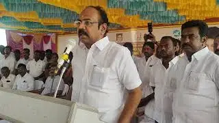 பிசிண்டி கிராமத்தில்  குண்டாற்றின் குறுக்கே ரூ.23.85 கோடி மதிப்பில் அணைகட்ட நிதி அமைச்சர் அடிக்கல்.