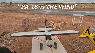 PA-18 Cub Takes On a Windy Day | Smooth but Sketchy 😅