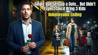 Single Dad Sets Up a Date... But Didn't Expect She'd Bring 3 Kids - Unbelievable Ending