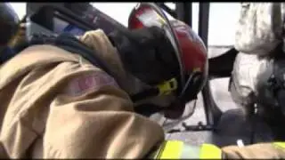 Crash rescue training for UH-72A helicopter