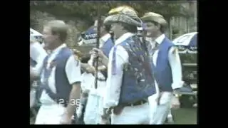 Thames Valley Morris Men at the Mill in withington Aug 1987