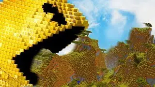 PACMAN ENGOLE O MUNDO INTEIRO DE MINECRAFT