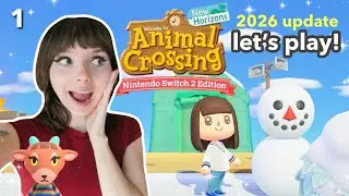 Starting an ACNH switch 2 edition let's play in honor of the HUGE JANUARY 2026 GAME UPDATE! (ep 1)🏝️