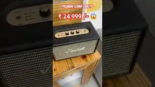🔊Premium sound quality with heavy EMI 😂 #marshallspeaker #Premiumspeaker #apple #shorts 🔥