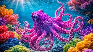 Amazing 4K Under Ocean Adventure 🐠 Discover Stunning Sea Animals in a Calm and Beautiful Ocean World