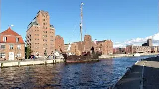 Wismar am Hafen und die Seebr&uuml;cke Wendorf