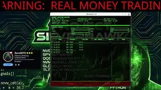 🔴 Day 1: Real Money Algo Trading ($F) | Python Bot SilverHawk